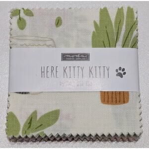 Here Here Kitty Mini Charm Pack by Stacy Lest Hsu for Moda Fabrics